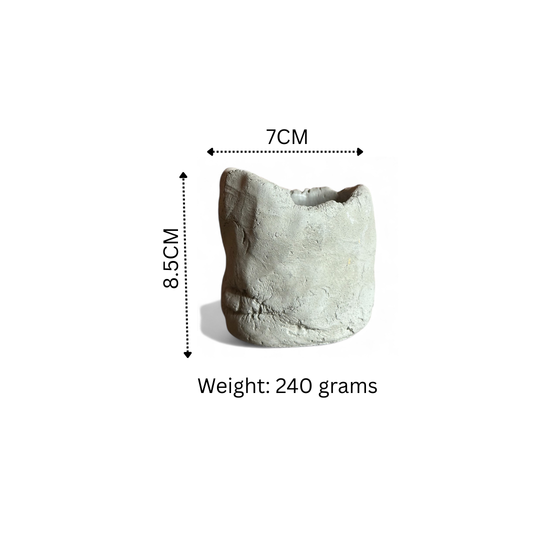 Cement Sand Wax Candle