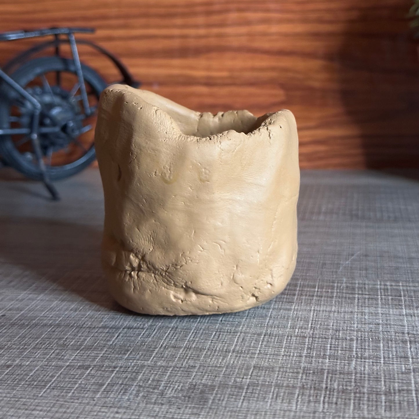 Cement Sand Wax Candle