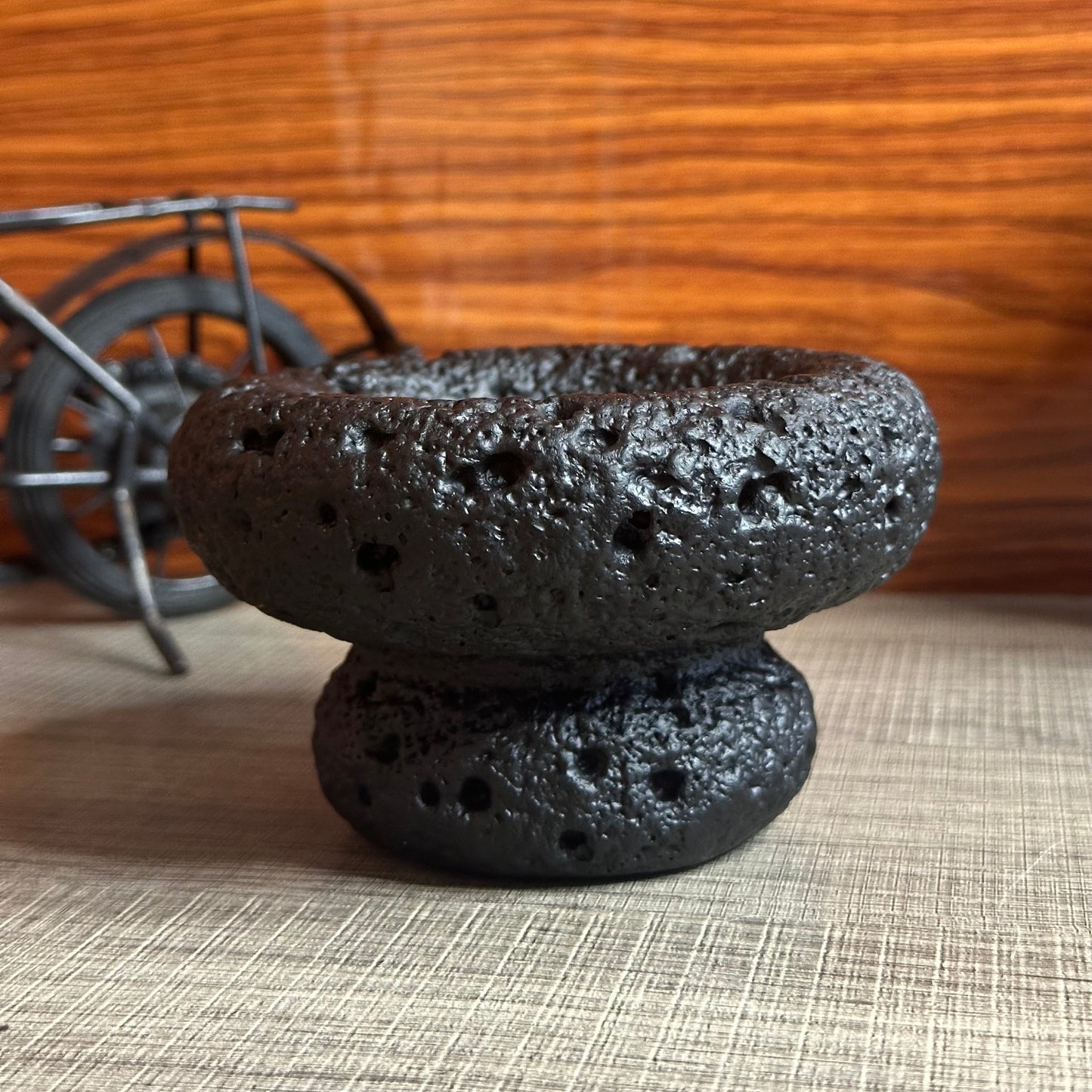 High End Round Bottom Cement Concrete Bowl Unique Shape Candle Jars