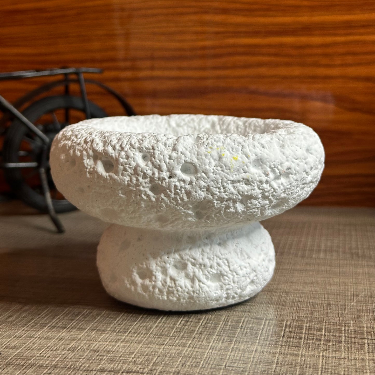 High End Round Bottom Cement Concrete Bowl Unique Shape Candle Jars