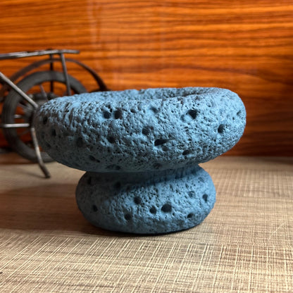 High End Round Bottom Cement Concrete Bowl Unique Shape Candle Jars