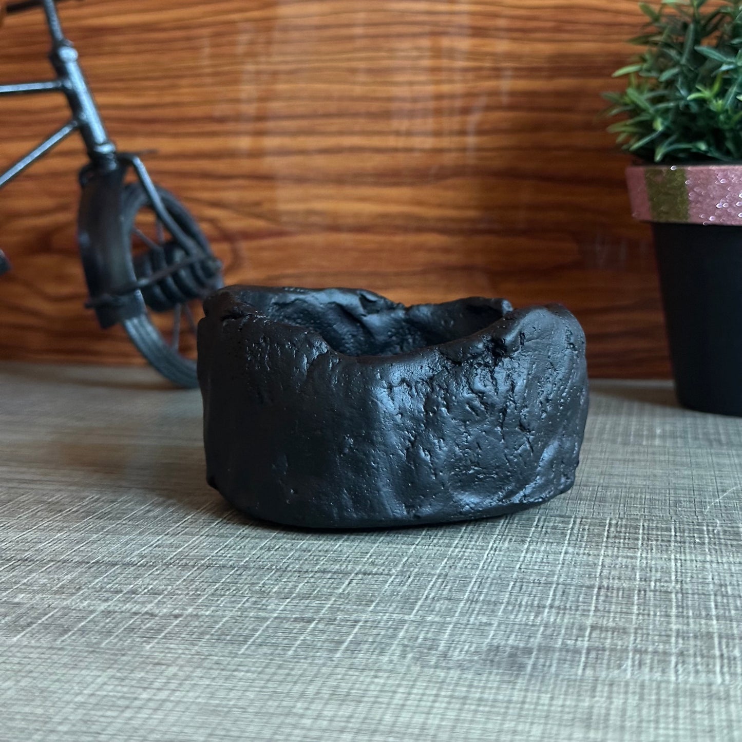 Art Cement Candle Aromatherapy Cup with Base