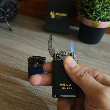 New Leather Rocker Gas Lighter