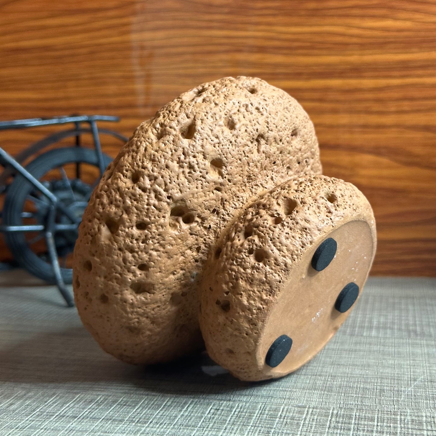 High End Round Bottom Cement Concrete Bowl Unique Shape Candle Jars