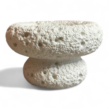 High End Round Bottom Cement Concrete Bowl Unique Shape Candle Jars