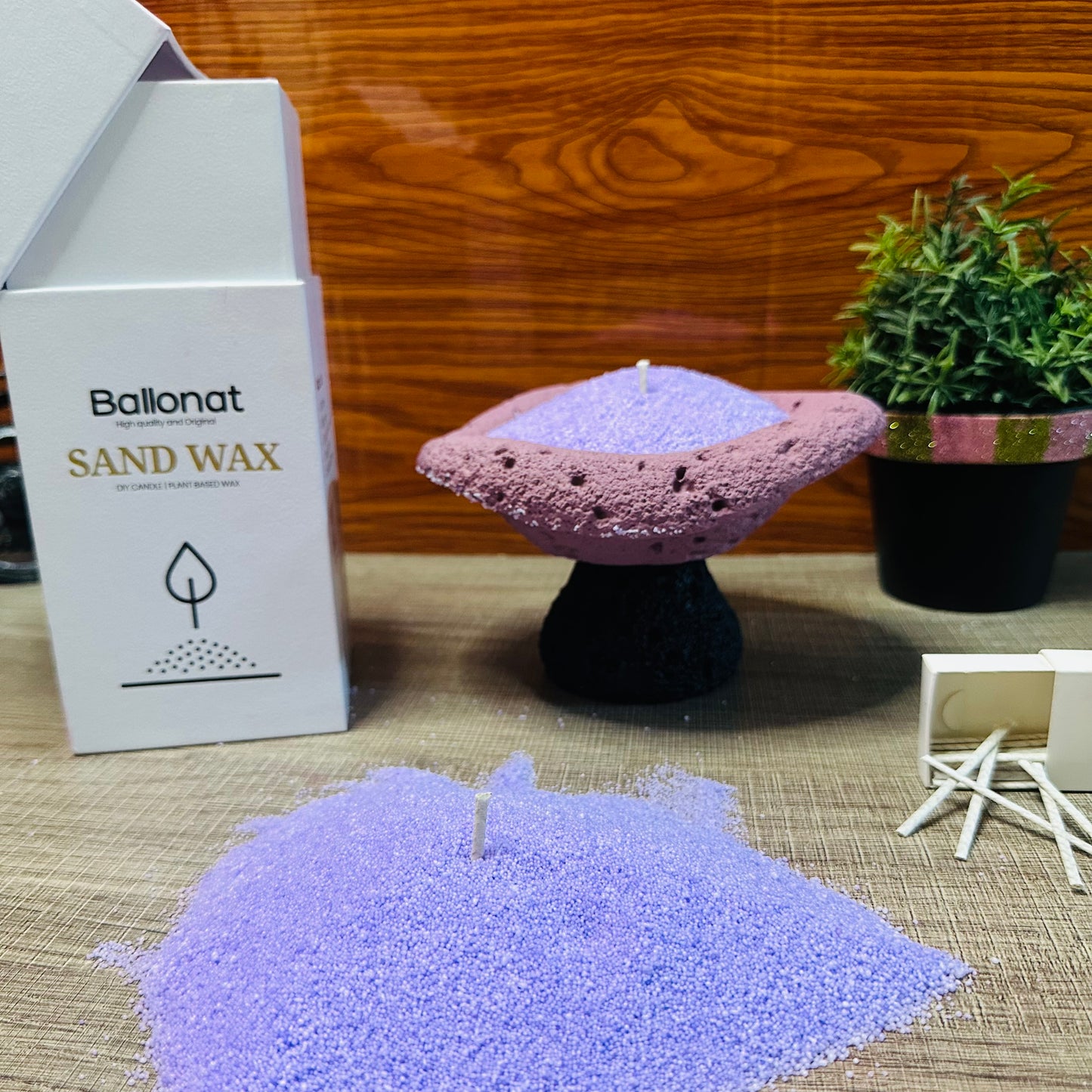 Lavender Purple Sand Wax