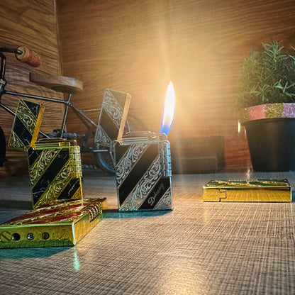 Personalized Diagonal Striped Lighter