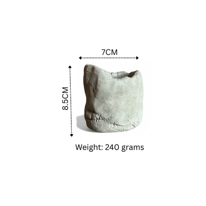 Cement Sand Wax Candle