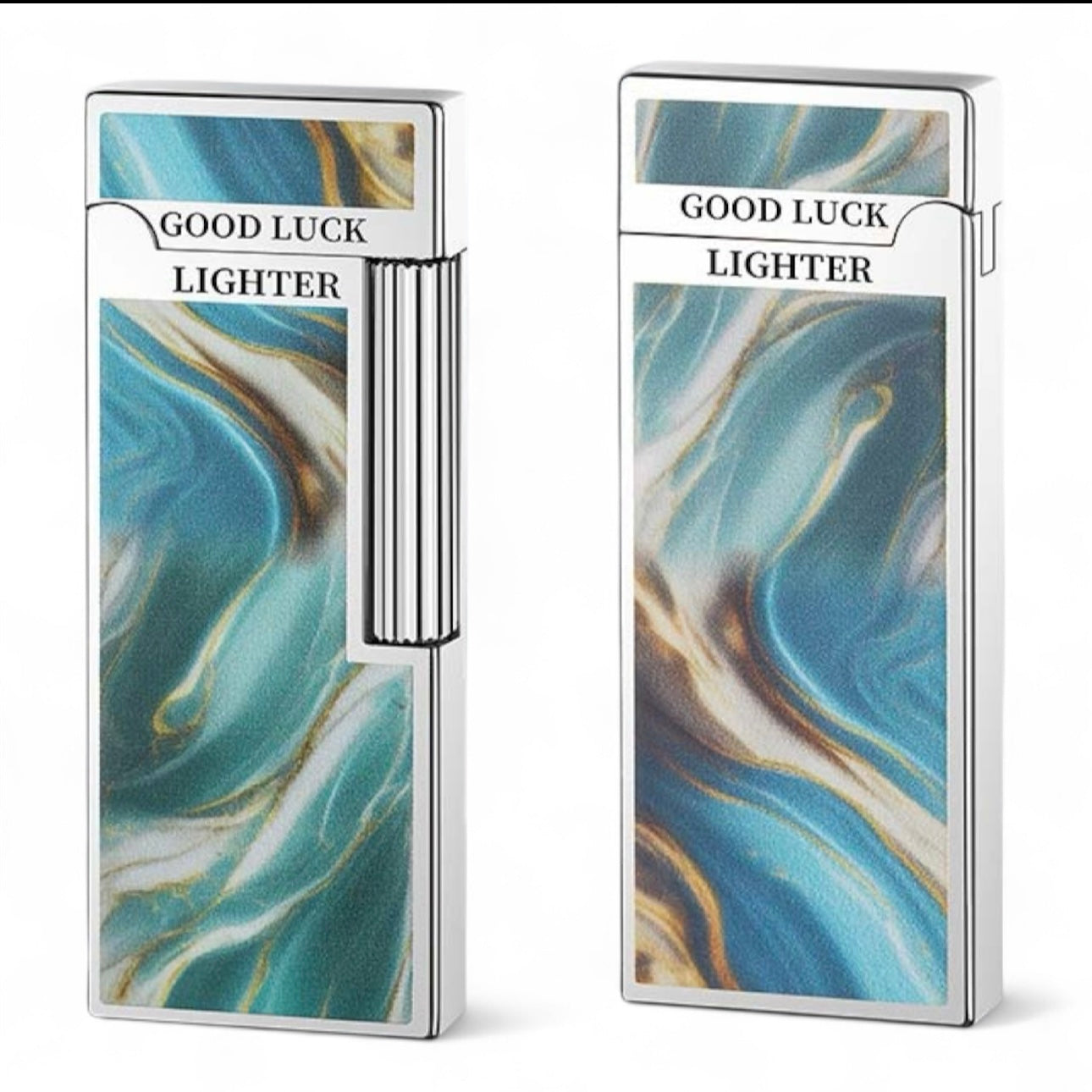 Thin Double-sided Metal Lighter With a New Creative Pattern
