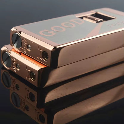 A luxurious Lighter With a Red Flame