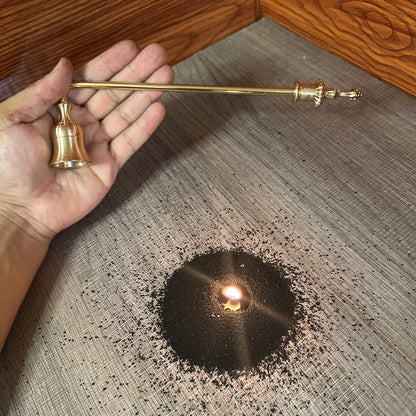 Golden Bell-Shaped Candle Snuffer