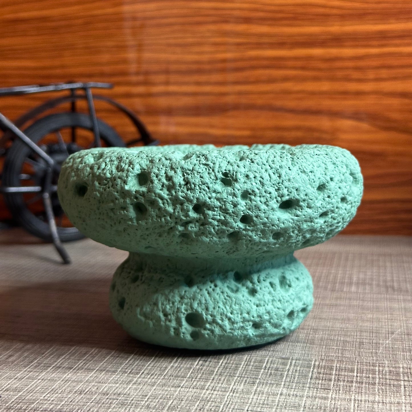 High End Round Bottom Cement Concrete Bowl Unique Shape Candle Jars