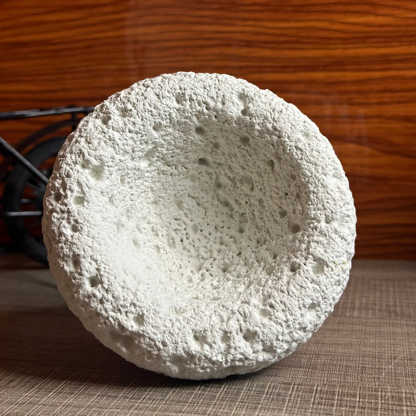 High End Round Bottom Cement Concrete Bowl Unique Shape Candle Jars