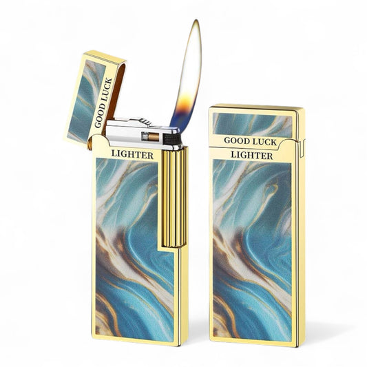 Thin Double-sided Metal Lighter With a New Creative Pattern