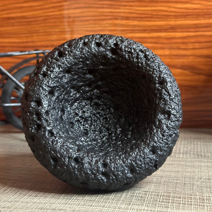 High End Round Bottom Cement Concrete Bowl Unique Shape Candle Jars