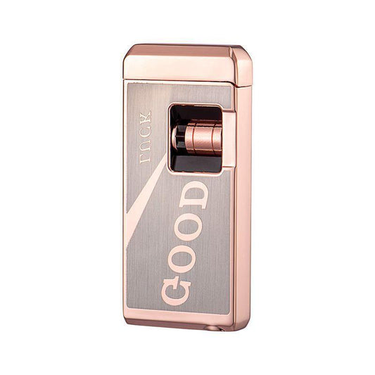 A luxurious Lighter With a Red Flame