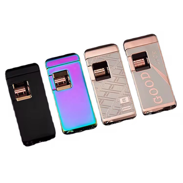 A luxurious Lighter With a Red Flame