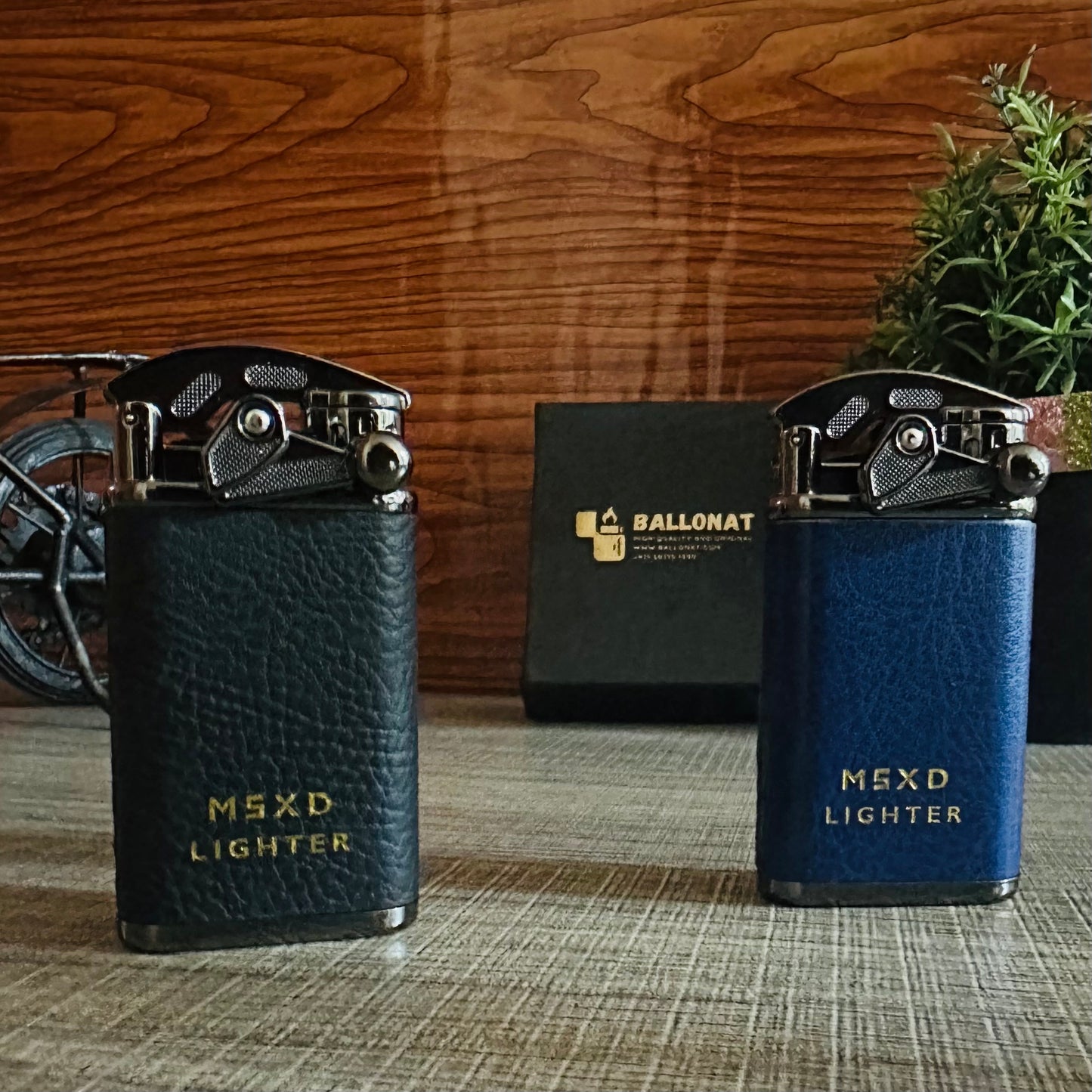 New Leather Rocker Gas Lighter