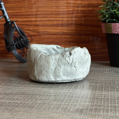 Art Cement Candle Aromatherapy Cup with Base