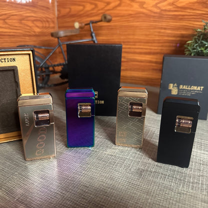 A luxurious Lighter With a Red Flame