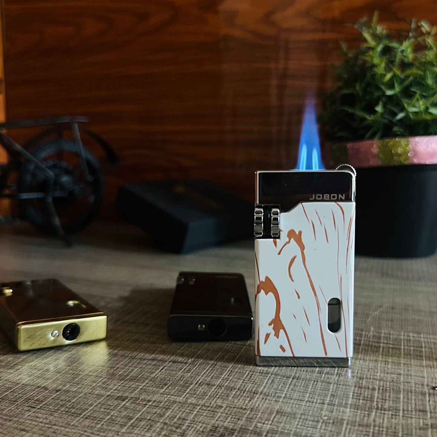 High-end Double Straight Windproof Lighter