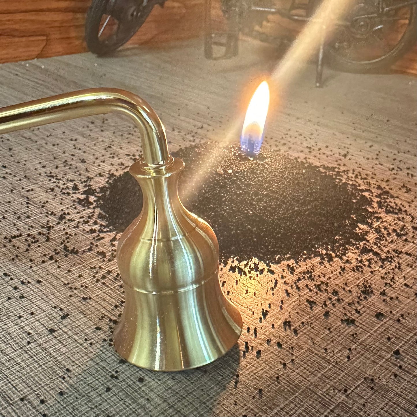 Golden Bell-Shaped Candle Snuffer