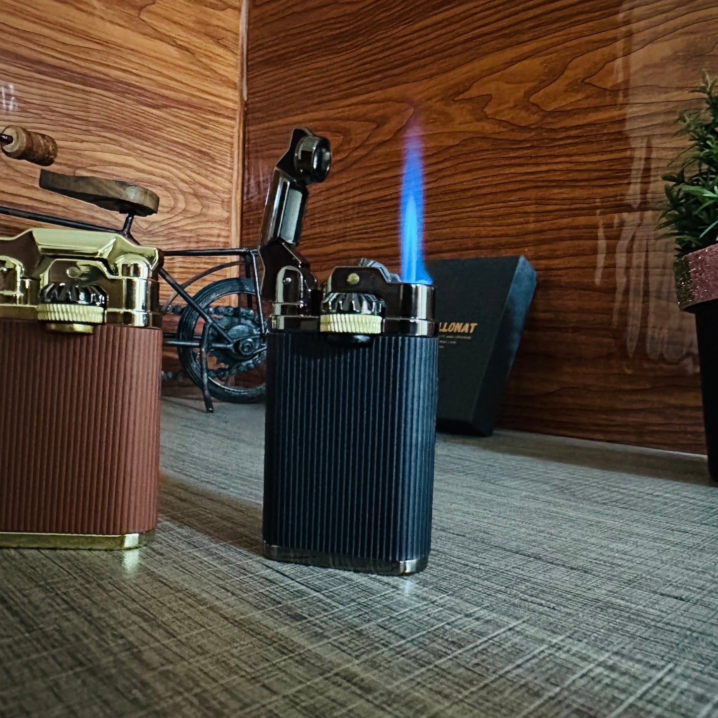 Handcrafted Metal Double Flame Lighter