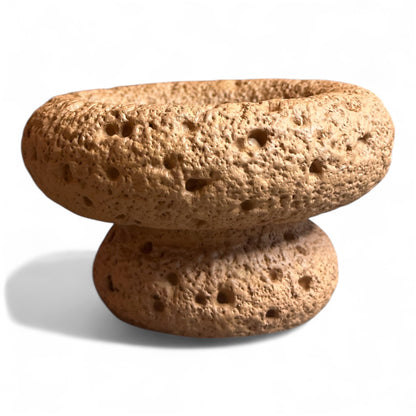 High End Round Bottom Cement Concrete Bowl Unique Shape Candle Jars