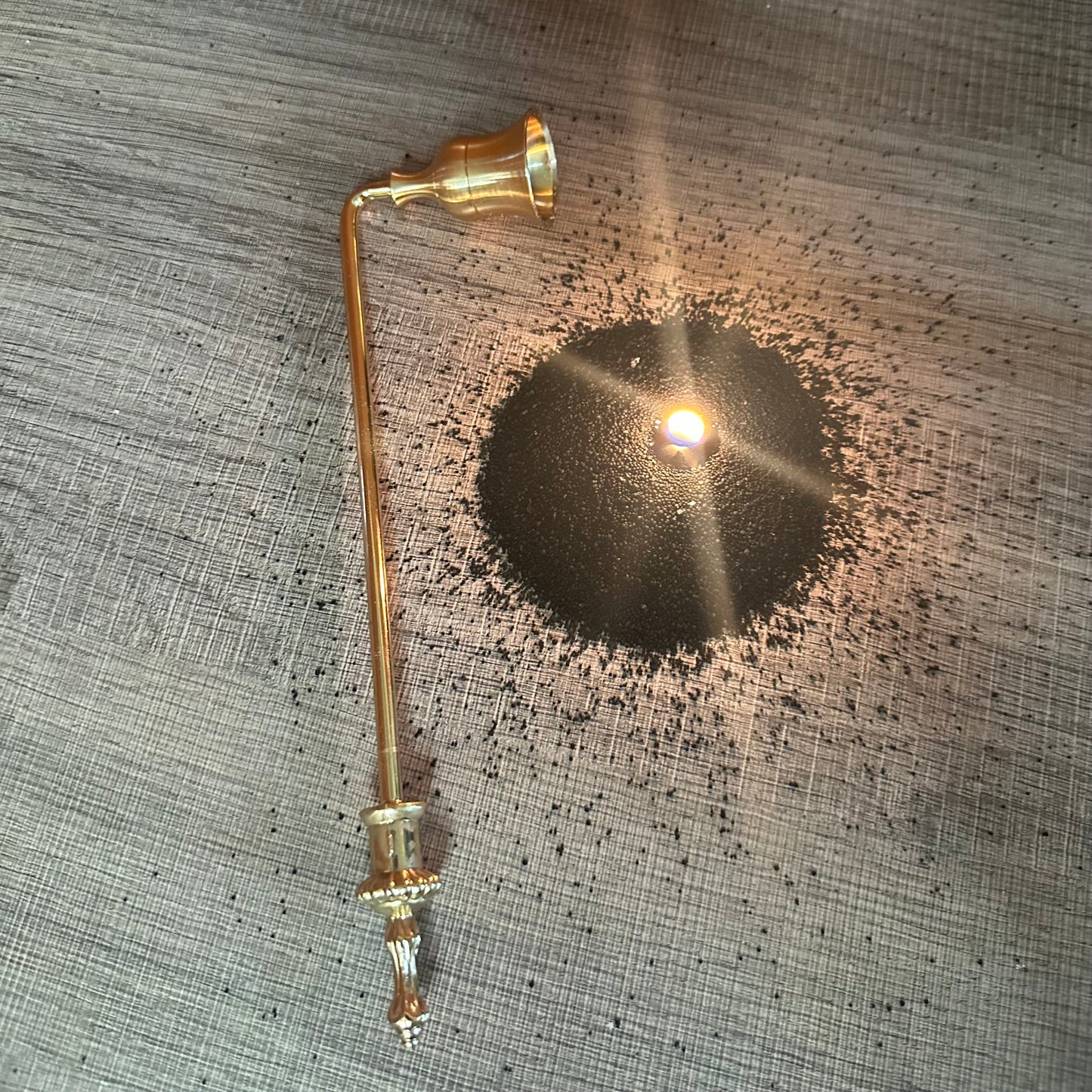 Golden Bell-Shaped Candle Snuffer