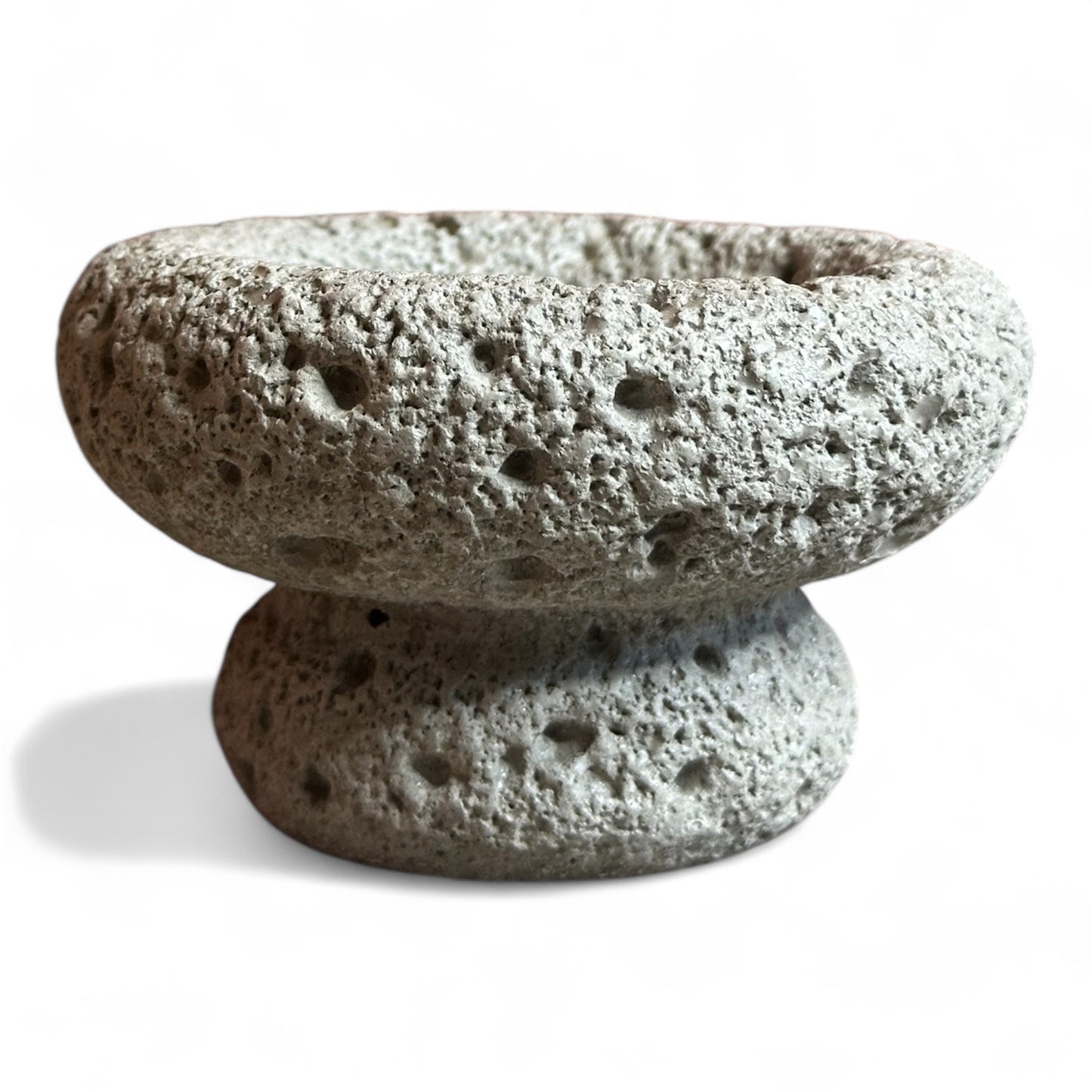 High End Round Bottom Cement Concrete Bowl Unique Shape Candle Jars