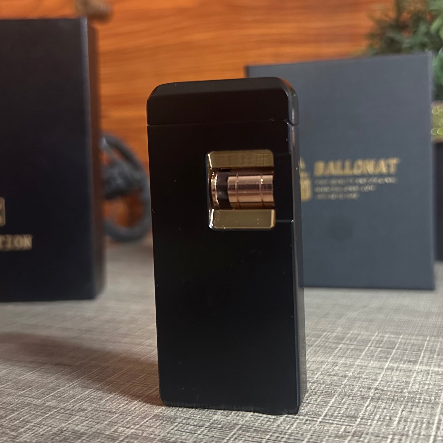 A luxurious Lighter With a Red Flame