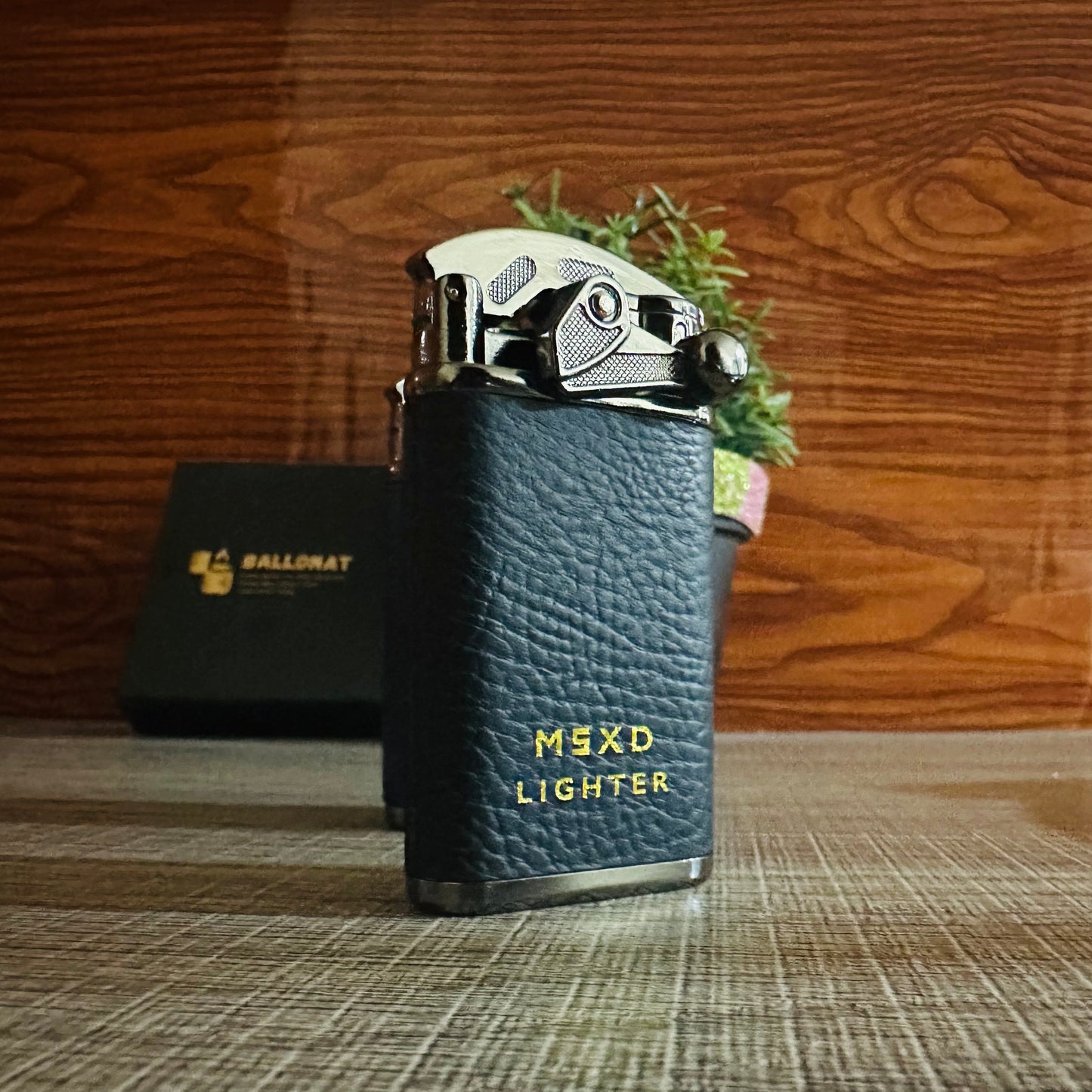 New Leather Rocker Gas Lighter