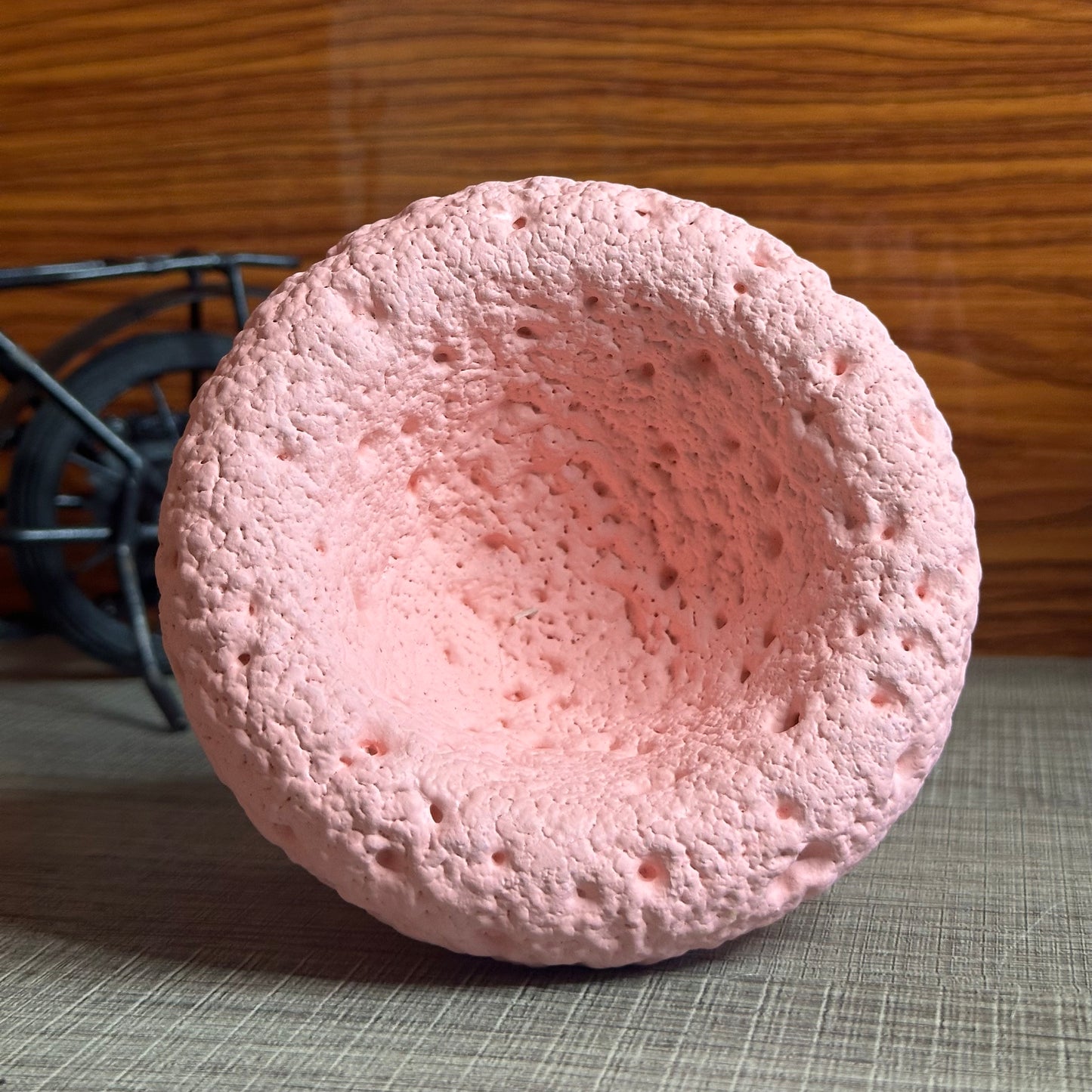 High End Round Bottom Cement Concrete Bowl Unique Shape Candle Jars