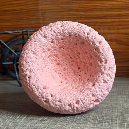 High End Round Bottom Cement Concrete Bowl Unique Shape Candle Jars