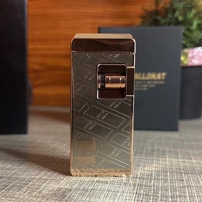 A luxurious Lighter With a Red Flame