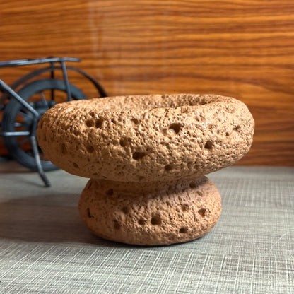 High End Round Bottom Cement Concrete Bowl Unique Shape Candle Jars