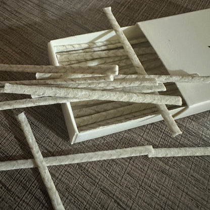 Natural Sand Wax Wicks (30pcs 5cm wick)