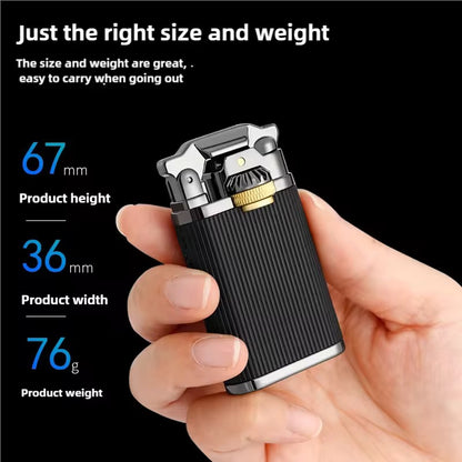 Handcrafted Metal Double Flame Lighter