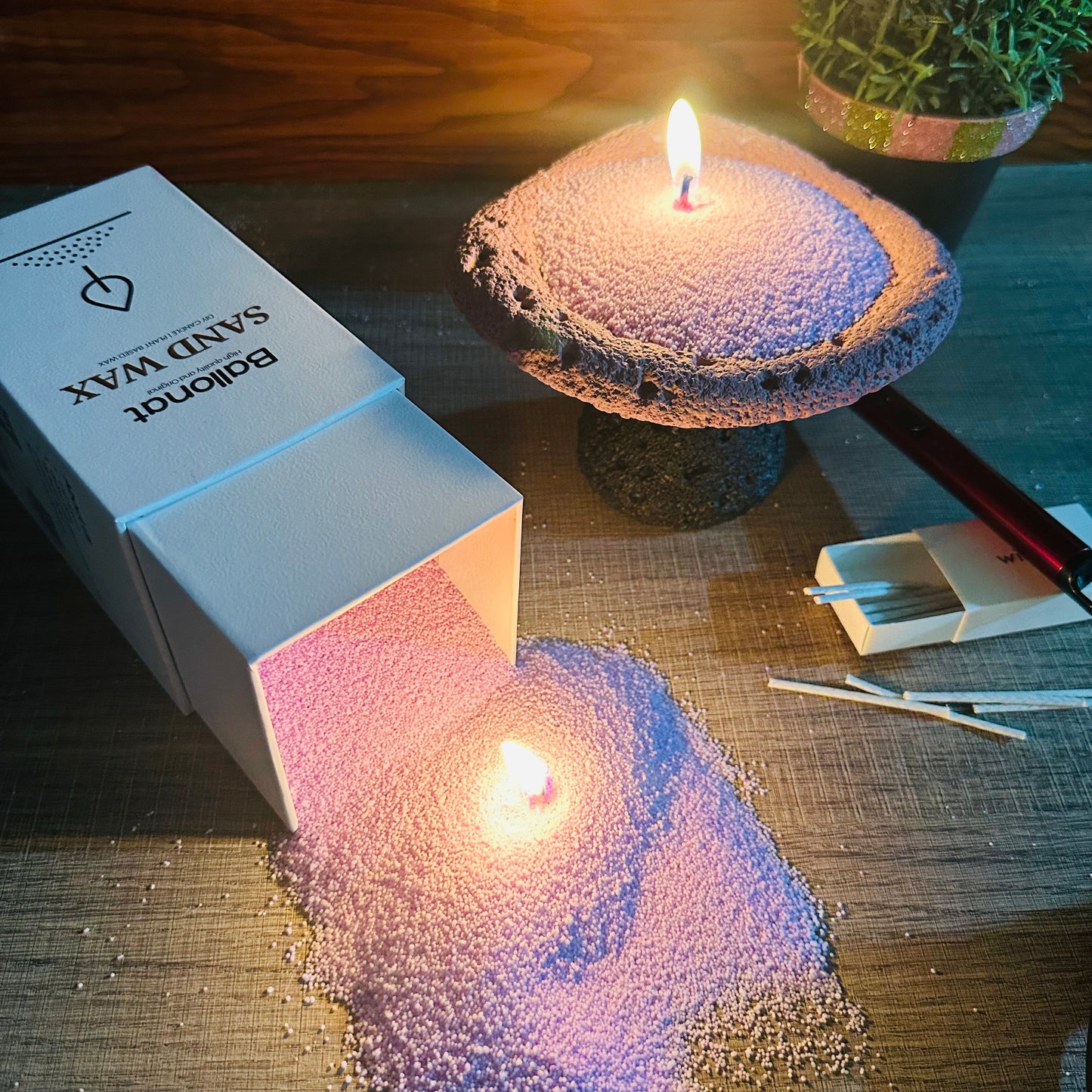 Lavender Purple Sand Wax