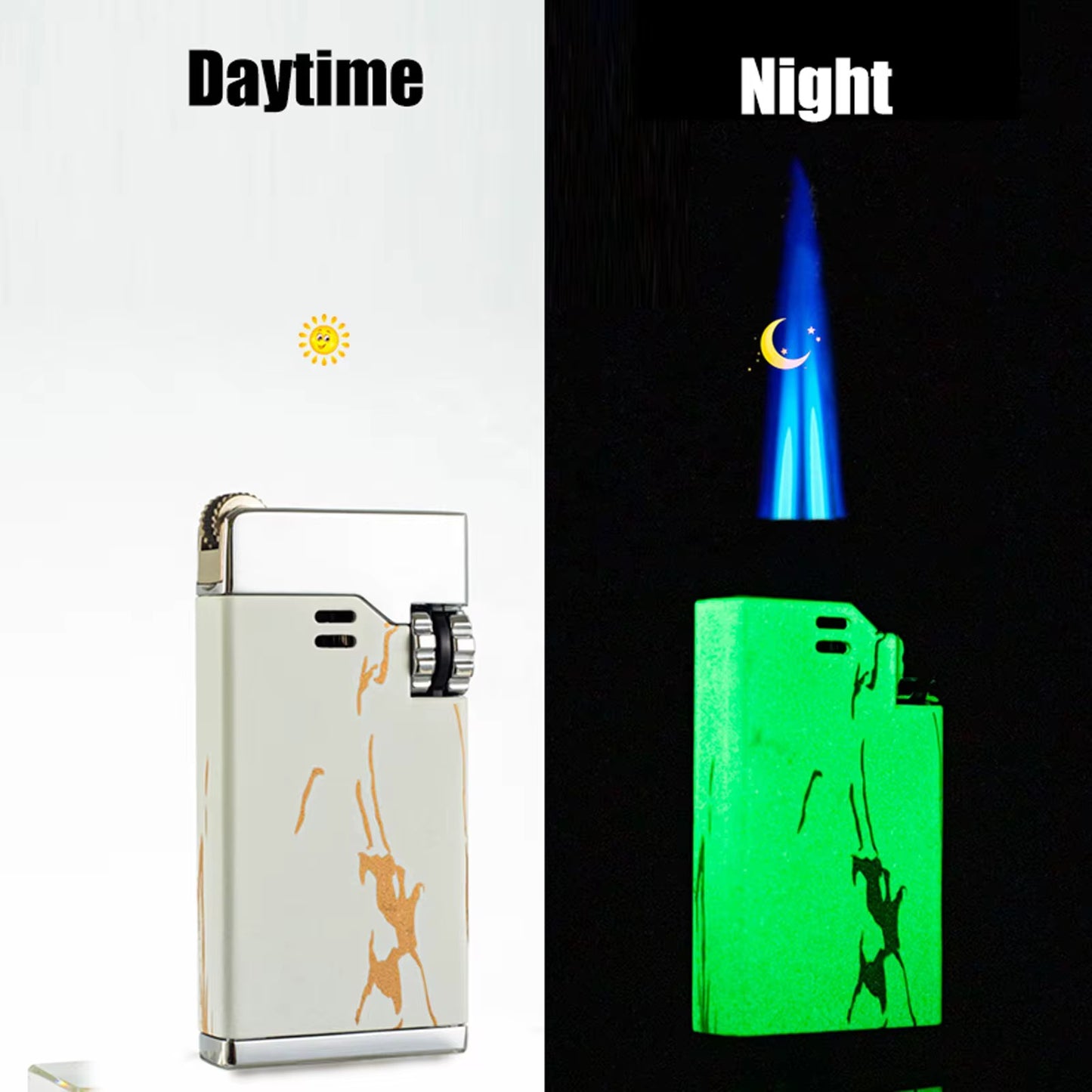 High-end Double Straight Windproof Lighter