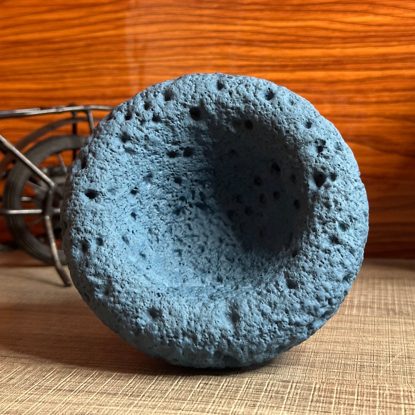 High End Round Bottom Cement Concrete Bowl Unique Shape Candle Jars