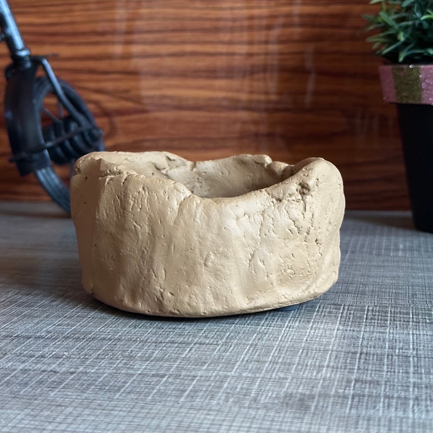 Art Cement Candle Aromatherapy Cup with Base