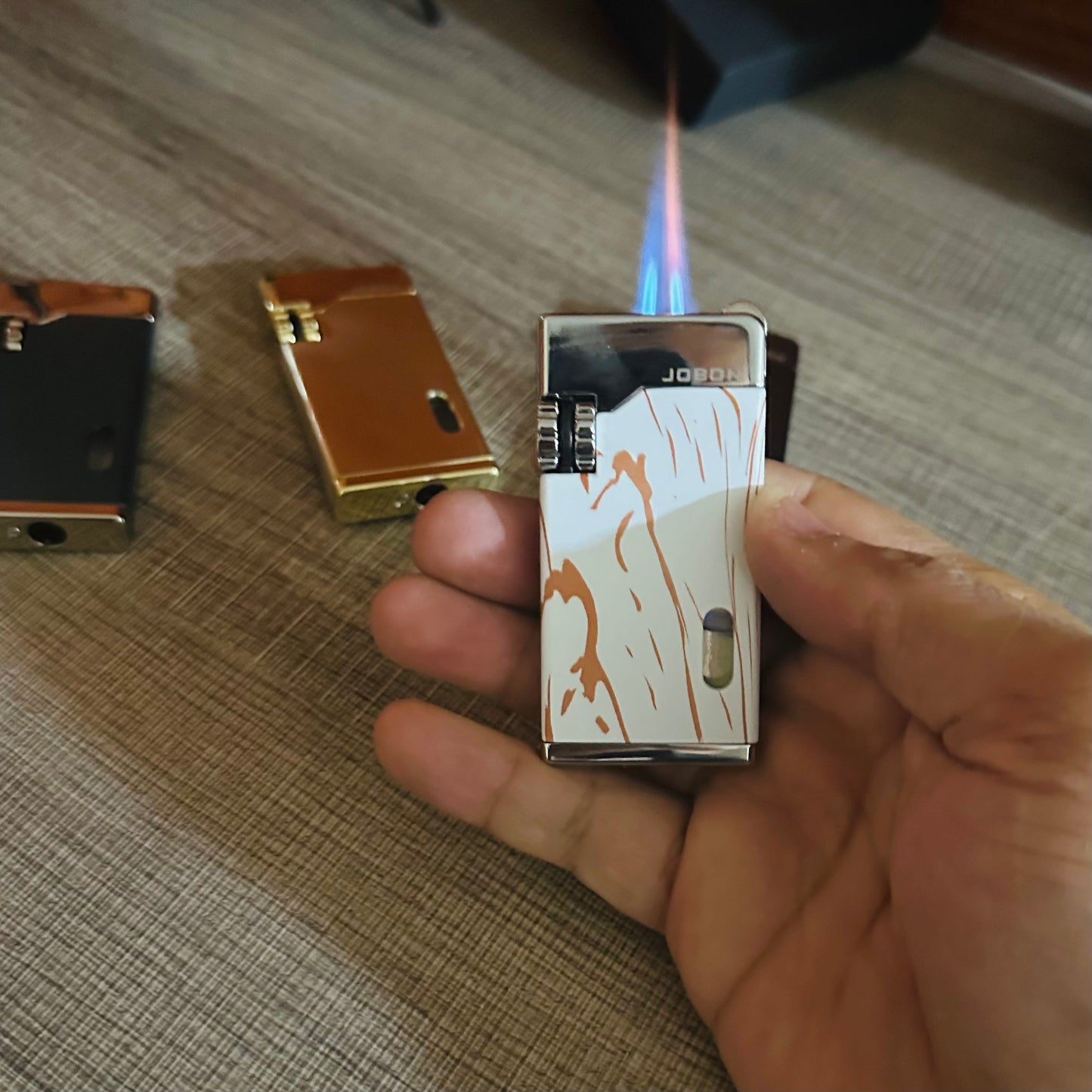 High-end Double Straight Windproof Lighter