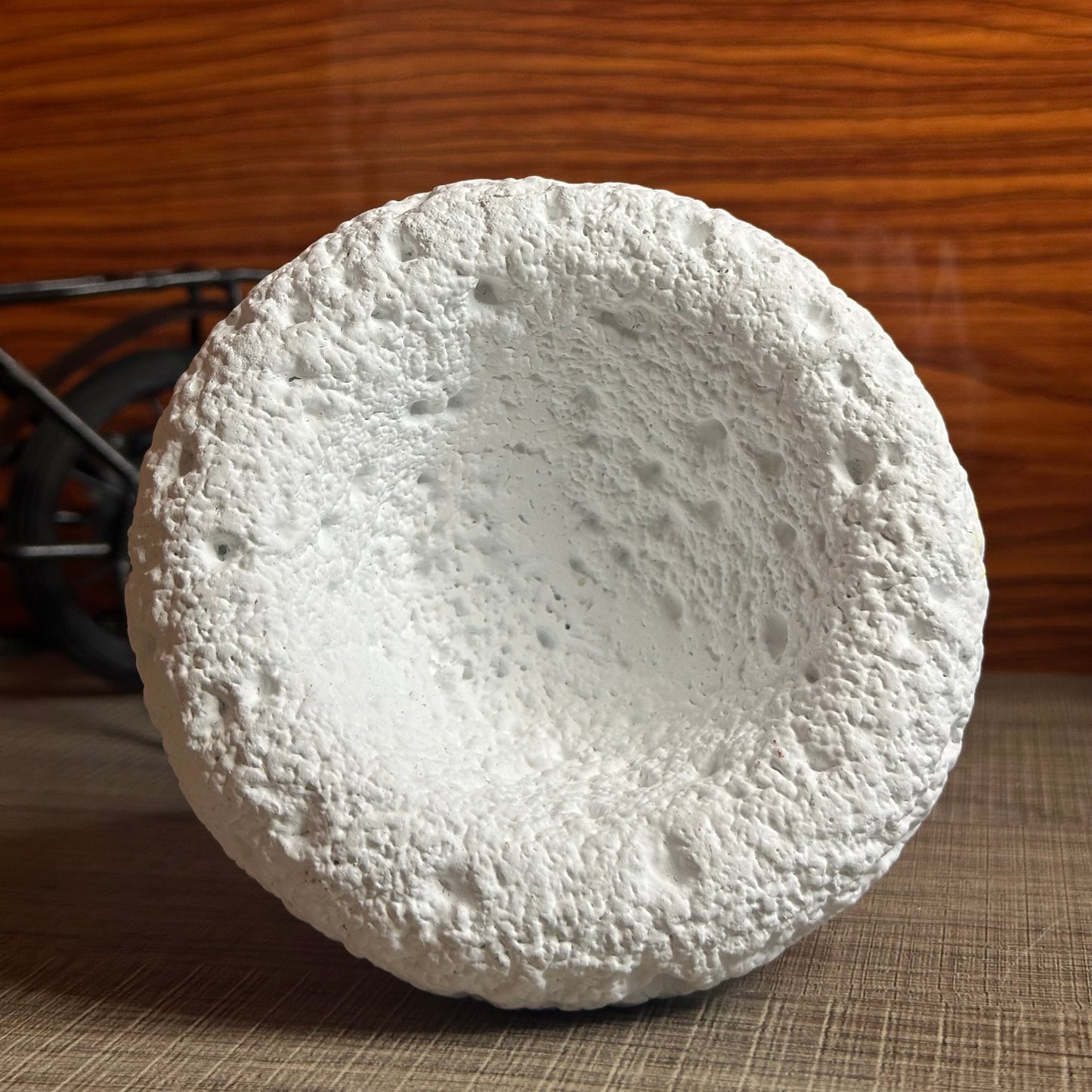 High End Round Bottom Cement Concrete Bowl Unique Shape Candle Jars