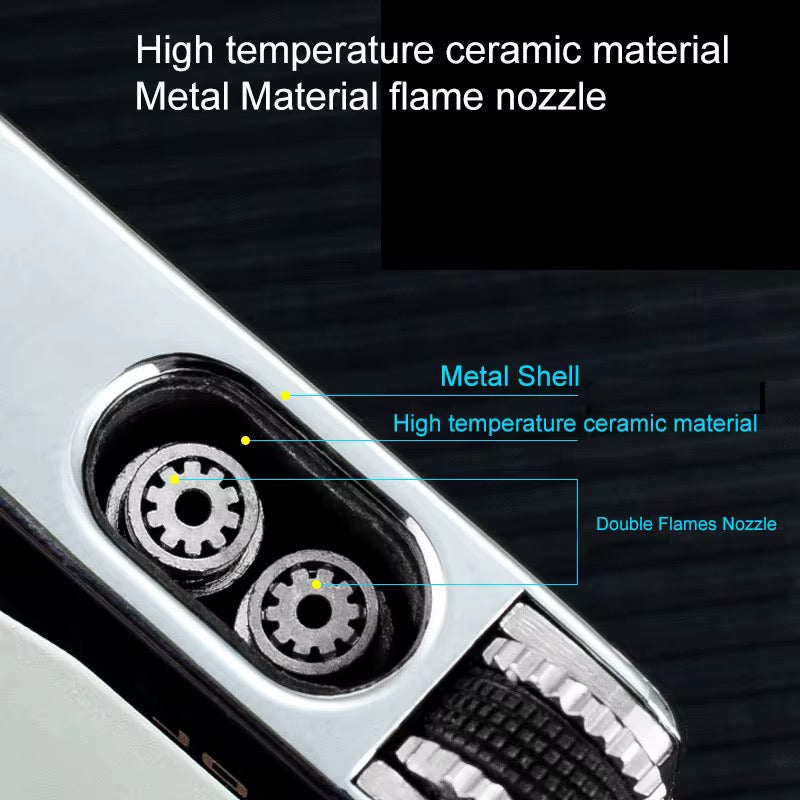 High-end Double Straight Windproof Lighter