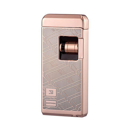 A luxurious Lighter With a Red Flame