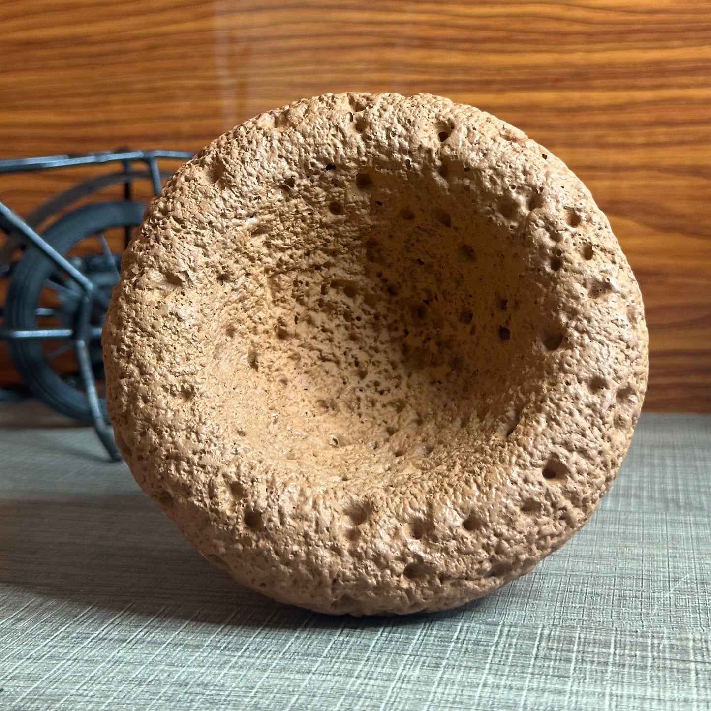 High End Round Bottom Cement Concrete Bowl Unique Shape Candle Jars