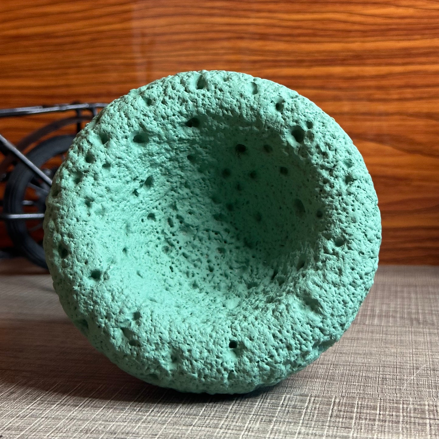 High End Round Bottom Cement Concrete Bowl Unique Shape Candle Jars