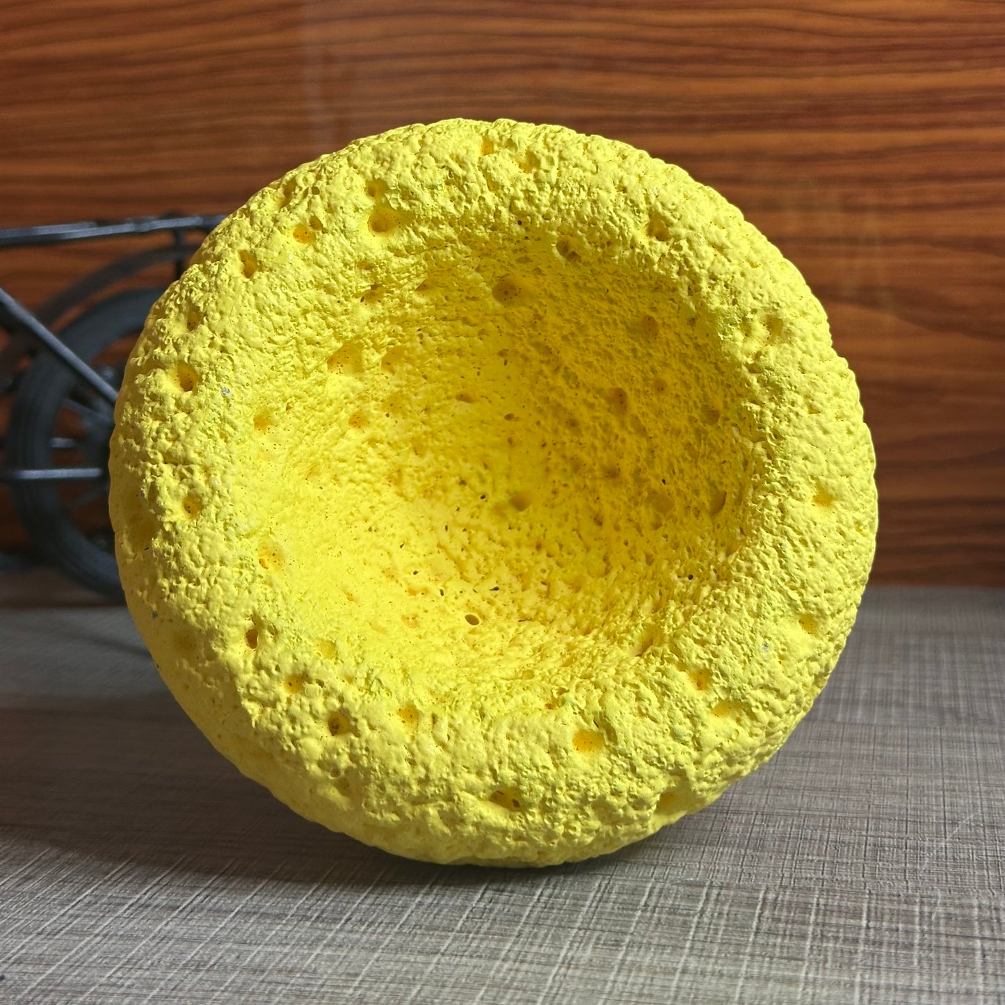 High End Round Bottom Cement Concrete Bowl Unique Shape Candle Jars