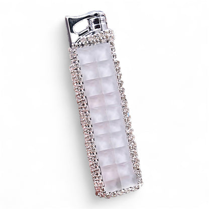 Diamond-shaped Lighter With a Red Flame